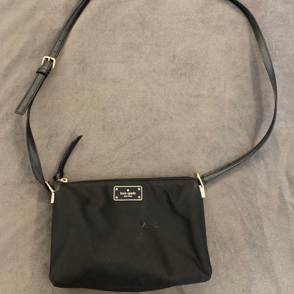 kate spade black cross body purse